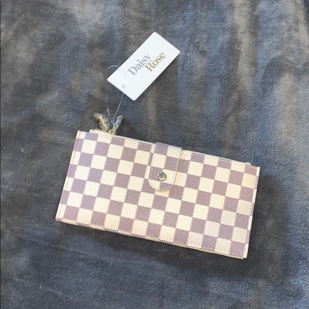 Luxury checkered wallet